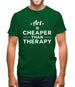 Art Is Cheaper Than Therapy Mens T-Shirt