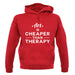 Art Is Cheaper Than Therapy Unisex Hoodie