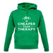 Art Is Cheaper Than Therapy Unisex Hoodie