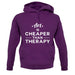 Art Is Cheaper Than Therapy Unisex Hoodie