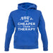 Bbq's Are Cheaper Than Therapy Unisex Hoodie