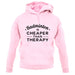 Badminton Is Cheaper Than Therapy Unisex Hoodie