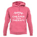 Baking Is Cheaper Than Therapy Unisex Hoodie