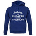 Baking Is Cheaper Than Therapy Unisex Hoodie