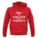 Beer Is Cheaper Than Therapy Unisex Hoodie