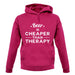 Beer Is Cheaper Than Therapy Unisex Hoodie