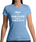 Beer Is Cheaper Than Therapy Womens T-Shirt