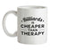 Billiards Is Cheaper Than Therapy Ceramic Mug