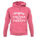 Blogging Is Cheaper Than Therapy Unisex Hoodie