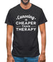 Canoeing Is Cheaper Than Therapy Mens T-Shirt