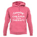 Canoeing Is Cheaper Than Therapy Unisex Hoodie