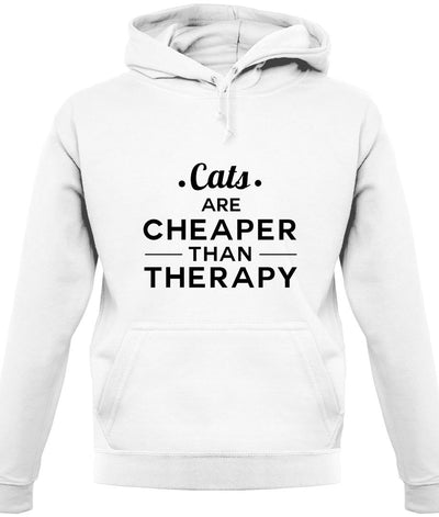 Cats Are Cheaper Than Therapy Unisex Hoodie