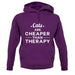 Cats Are Cheaper Than Therapy Unisex Hoodie