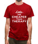 Cats Are Cheaper Than Therapy Mens T-Shirt