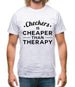 Checkers Are Cheaper Than Therapy Mens T-Shirt