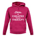 Chess Is Cheaper Than Therapy Unisex Hoodie