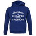 Chocolate Is Cheaper Than Therapy Unisex Hoodie