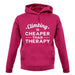 Climbing Is Cheaper Than Therapy Unisex Hoodie