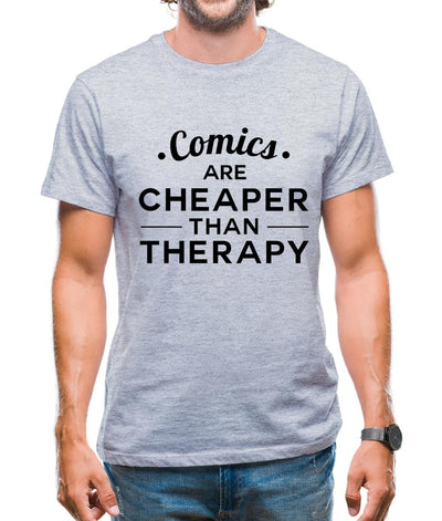 Comics Are Cheaper Than Therapy Mens T-Shirt
