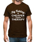 Flyfishing Is Cheaper Than Therapy Mens T-Shirt