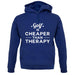 Golf Is Cheaper Than Therapy Unisex Hoodie