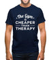Gym Is Cheaper Than Therapy Mens T-Shirt