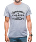 Gymnastics Is Cheaper Than Therapy Mens T-Shirt