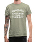 Gymnastics Is Cheaper Than Therapy Mens T-Shirt