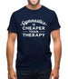 Gymnastics Is Cheaper Than Therapy Mens T-Shirt