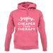 Jogging Is Cheaper Than Therapy Unisex Hoodie