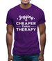 Jogging Is Cheaper Than Therapy Mens T-Shirt