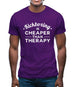 Kickboxing Is Cheaper Than Therapy Mens T-Shirt