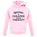 Lacrosse Is Cheaper Than Therapy Unisex Hoodie