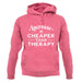 Lacrosse Is Cheaper Than Therapy Unisex Hoodie