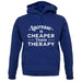 Lacrosse Is Cheaper Than Therapy Unisex Hoodie