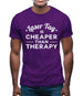 Lasertag Is Cheaper Than Therapy Mens T-Shirt