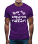 Lasertag Is Cheaper Than Therapy Mens T-Shirt