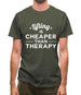Lifting Is Cheaper Than Therapy Mens T-Shirt