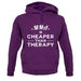 Mma Is Cheaper Than Therapy Unisex Hoodie