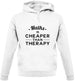 Maths Is Cheaper Than Therapy Unisex Hoodie