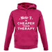 Moto X Is Cheaper Than Therapy Unisex Hoodie