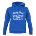 Muay Thai Is Cheaper Than Therapy Unisex Hoodie