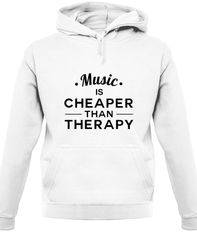 Music Is Cheaper Than Therapy Unisex Hoodie