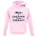 Music Is Cheaper Than Therapy Unisex Hoodie