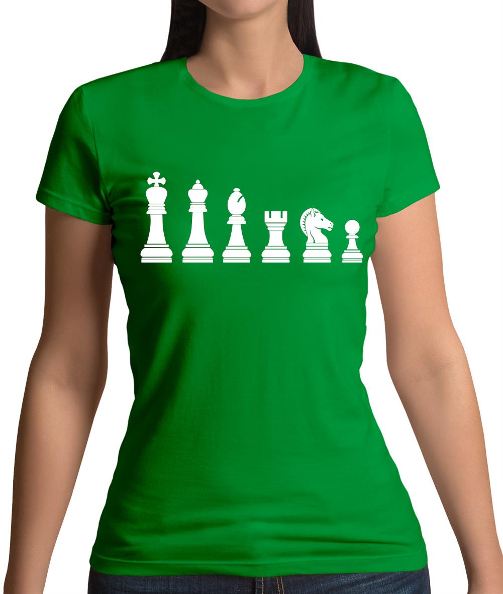 Chess Pieces Womens T-Shirt