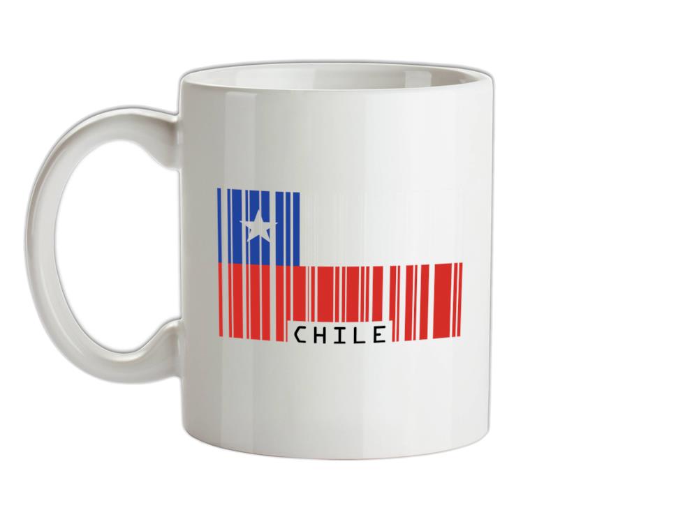 Chile Barcode Style Flag Ceramic Mug