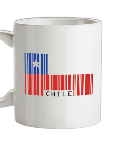 Chile Barcode Style Flag Ceramic Mug