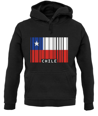 Chile Barcode Style Flag unisex hoodie