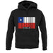 Chile Barcode Style Flag unisex hoodie