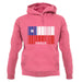 Chile Barcode Style Flag unisex hoodie